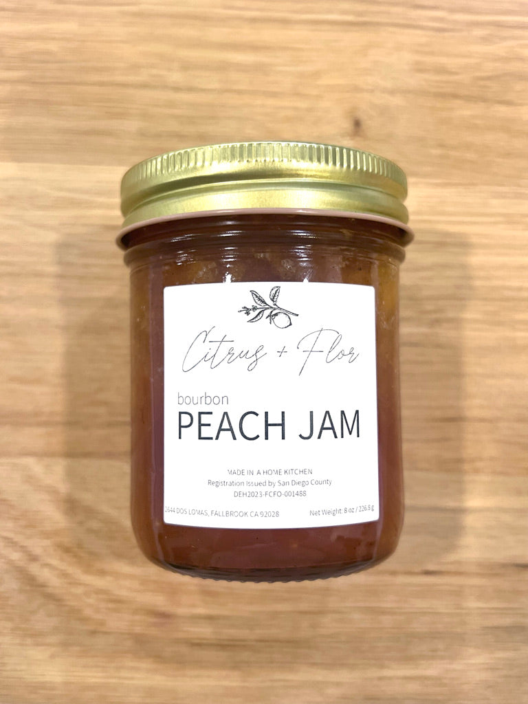 Bourbon Peach Holiday Jam 8 oz