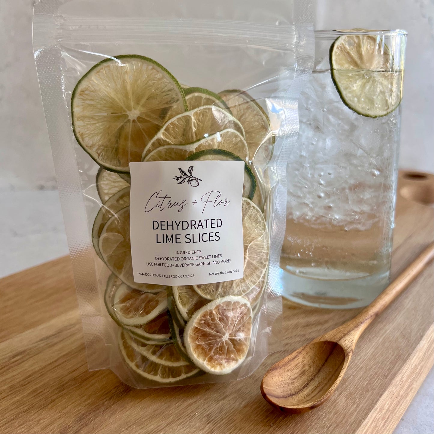 Dehydrated Organic Lime Slices 1.4 Oz