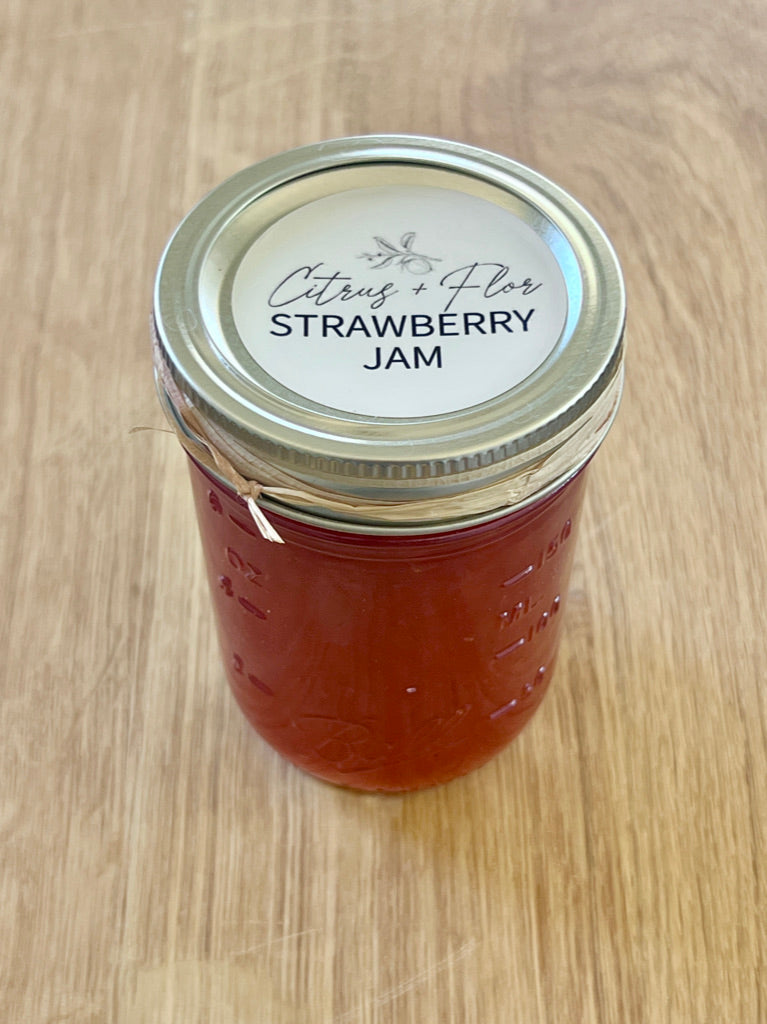 Strawberry Jam Mason Jar 8 oz - Limited Season
