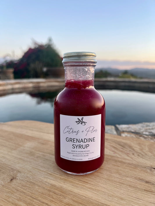 Handcrafted Grenadine Syrup 8 Oz